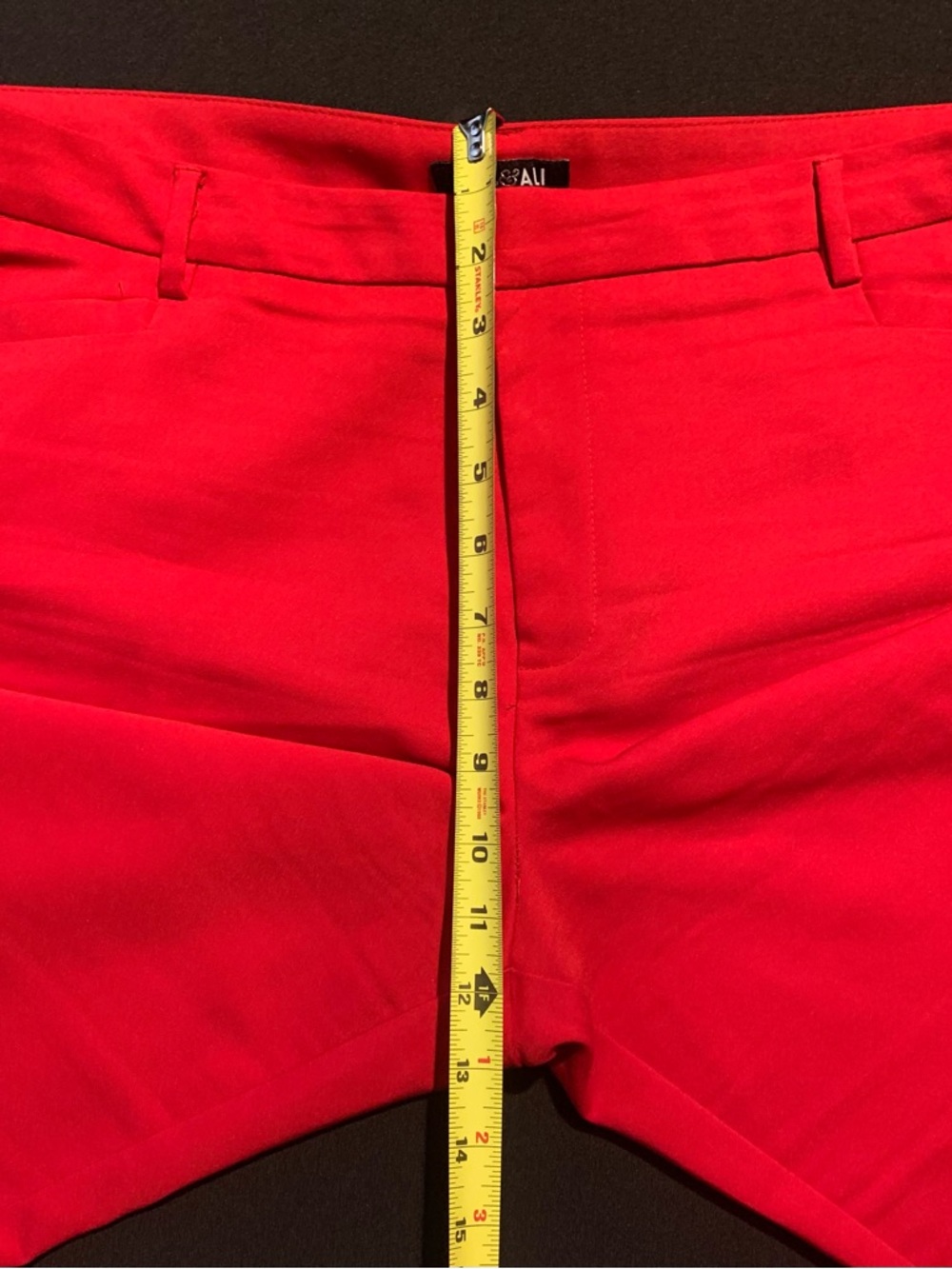 Roz & Ali Bright Red Pants - Picture 10 of 14